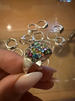 Lote Anillos Plata 925 varios tamaños y modelos