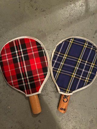 Raquetas de ping pong con fundas