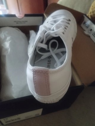 Converse All Star Piel Blancas Talla 37