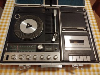Sistema Stereo Portatile Sanyo 4 in 1 Vintage