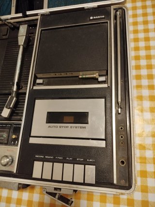 Sistema Stereo Portatile Sanyo 4 in 1 Vintage