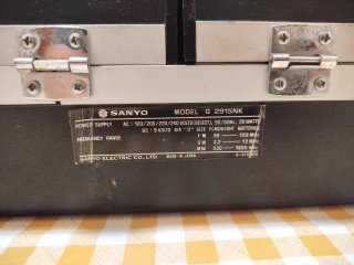 Sistema Stereo Portatile Sanyo 4 in 1 Vintage