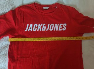 Camiseta Jack & Jones Talla S Roja