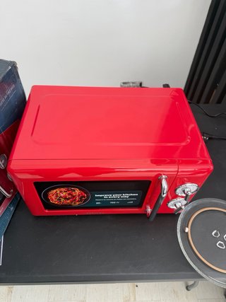 Microondas Cecotec 20L Rojo Mecánico Nuevo