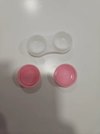 Porta lentillas rosa
