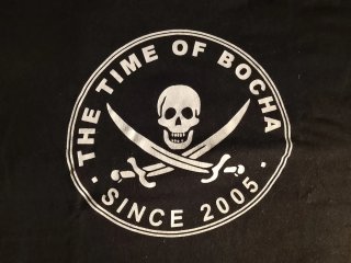 Camiseta Negra the Time of Bocha Talla L