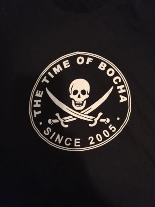 Camiseta Negra the Time of Bocha Talla L