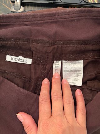 Pantalón de lino premamá marrón