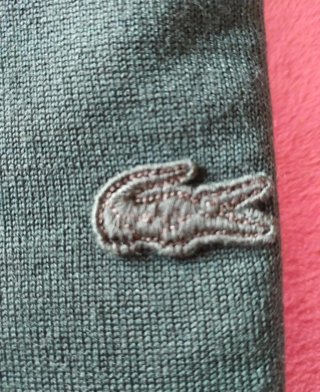 Jersey Lana Cuello Alto Lacoste Verde Nuevo