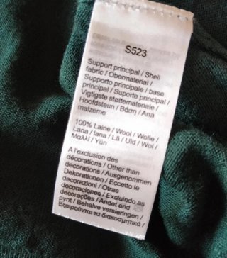 Jersey Lana Cuello Alto Lacoste Verde Nuevo