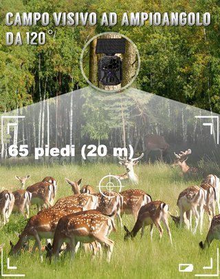 SIN ABRIR Cámara Caza Solar 8K 60MP Detección 20m