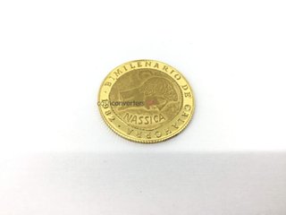 moneda oro 18k