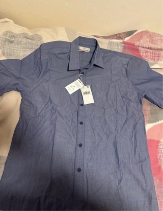 Camisa Mango Azul Talla S
