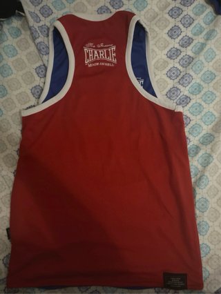 Equipación Boxeo Charlie Reversible Roja/Blanca