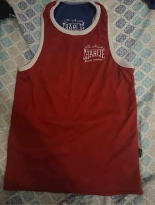Equipación Boxeo Charlie Reversible Roja/Blanca