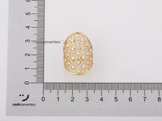 anillo oro 18k con piedra con circonita