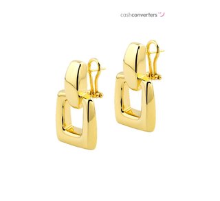 pendientes oro 18k con circonita