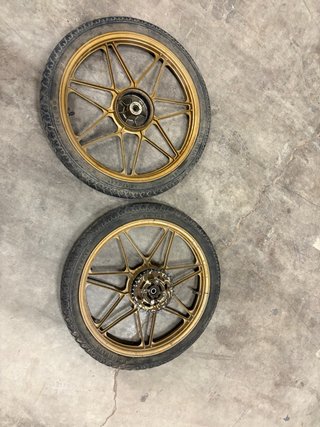 Llantas Derbi Variant Doradas
