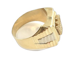 sello oro 18k con piedra t. 30 (22,29 mm)