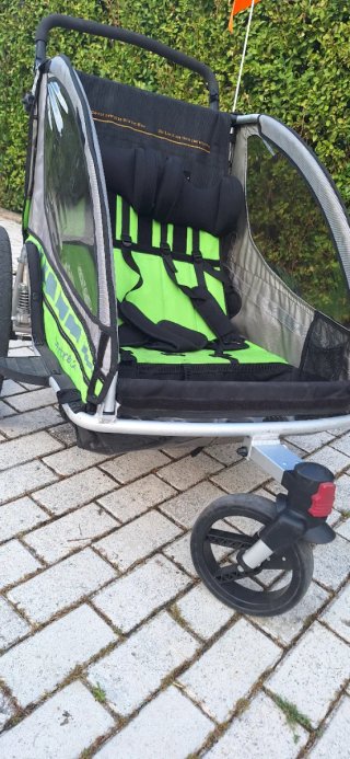 Carrito bici niño Queridoo Sportrex 2 plazas