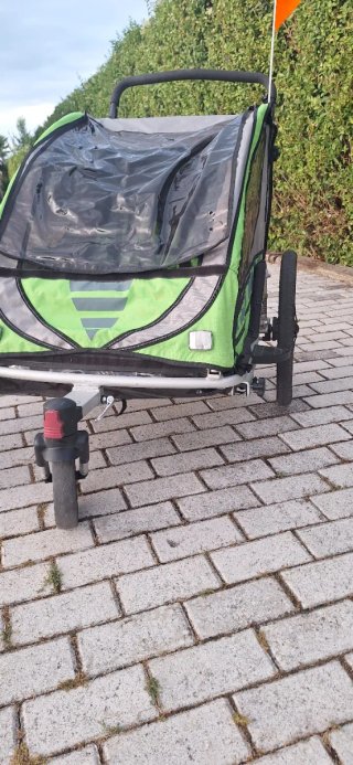 Carrito bici niño Queridoo Sportrex 2 plazas