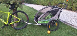 Carrito bici niño Queridoo Sportrex 2 plazas