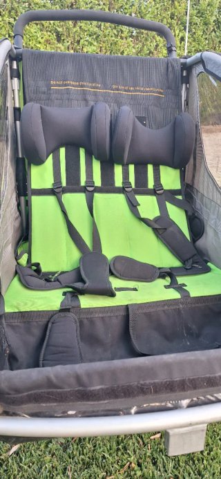 Carrito bici niño Queridoo Sportrex 2 plazas