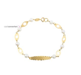 esclava oro 18k con piedra