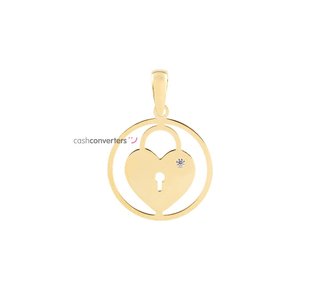 colgante oro 18k con circonita