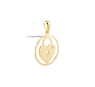 colgante oro 18k con circonita