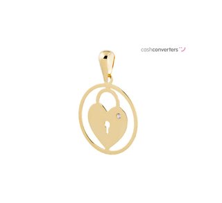colgante oro 18k con circonita