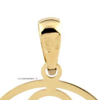 colgante oro 18k con circonita