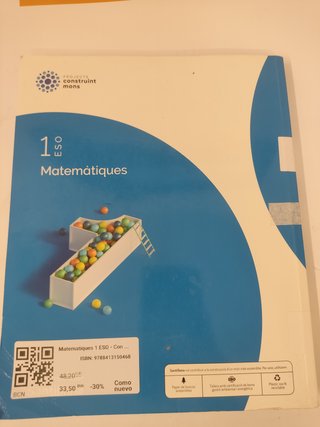 Matematiques 1 ESO - Construint Mons - 9788413150468