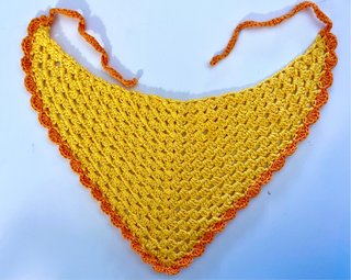 Bandana crochet hecha a mano