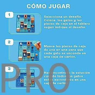 Gatos y Cajas. Juego de lógica