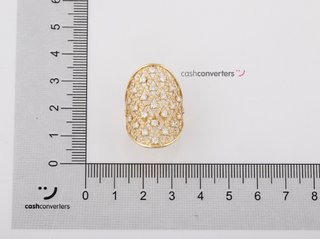 anillo oro 18k con piedra con circonita
