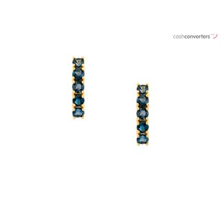 pendientes oro 18k con piedra
