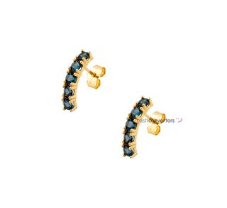 pendientes oro 18k con piedra