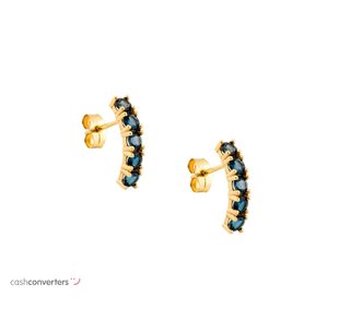 pendientes oro 18k con piedra