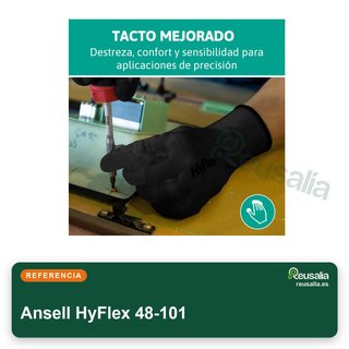 Ansell HyFlex 48-101 guantes precisión L