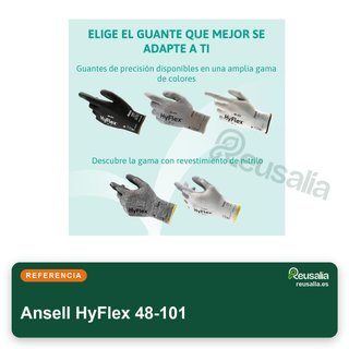 Ansell HyFlex 48-101 guantes precisión L