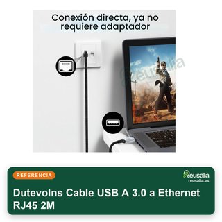 Cable USB A 3.0 a Ethernet RJ45 2M