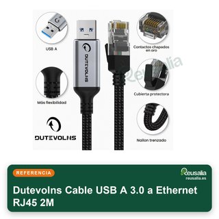 Cable USB A 3.0 a Ethernet RJ45 2M