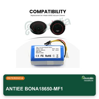 ANTIEE BONA18650-MF1 Batería 2800mAh 14.4V para