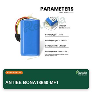 ANTIEE BONA18650-MF1 Batería 2800mAh 14.4V para