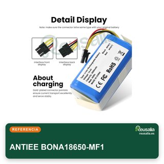 ANTIEE BONA18650-MF1 Batería 2800mAh 14.4V para