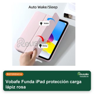 Custodia iPad con protezione e ricarica per pennino rosa
