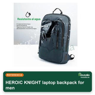 Mochila portátil 17'' impermeable con USB azul