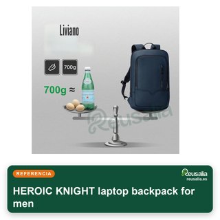 Mochila portátil 17'' impermeable con USB azul