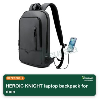 Mochila portátil 17'' impermeable con USB azul